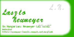 laszlo neumeyer business card